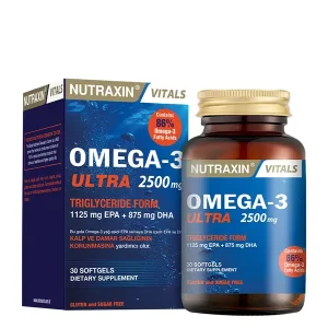 Nutraxin Vitals Omega-3 Ultra 2500 mg 30 Softgel - Nutraxin