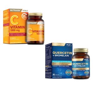 Nutraxin Vitamin C 1000 mg 30 Tablet + Nutraxin Quercetin + Bromelain 30 Tablet - 2