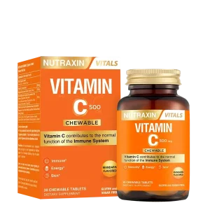 Nutraxin Vitamin C 500 mg 30 Çiğneme Tableti - Nutraxin
