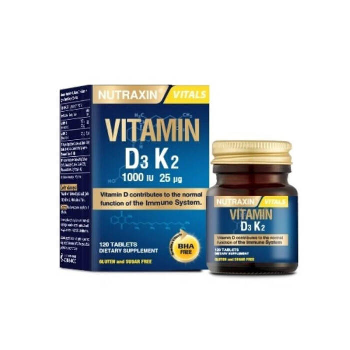 Nutraxin Vitamin D3 K2 120 Tablet - 1