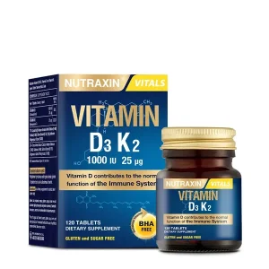 Nutraxin Vitamin D3 K2 120 Tablet - Nutraxin