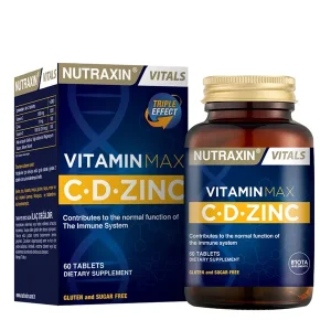 Nutraxin Vitamin Max C-D-Zinc 60 Tablet - Nutraxin