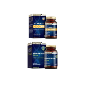 Nutraxin Vitamin Max C-D-Zinc 60 Tablet + Nutraxin Magnesium 250 mg 60 Tablet - Nutraxin