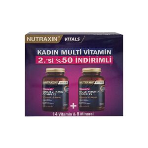 Nutraxin Women's Multi Vitamin Complex 60 Tablet - İkincisi %50 İndirimli - Nutraxin