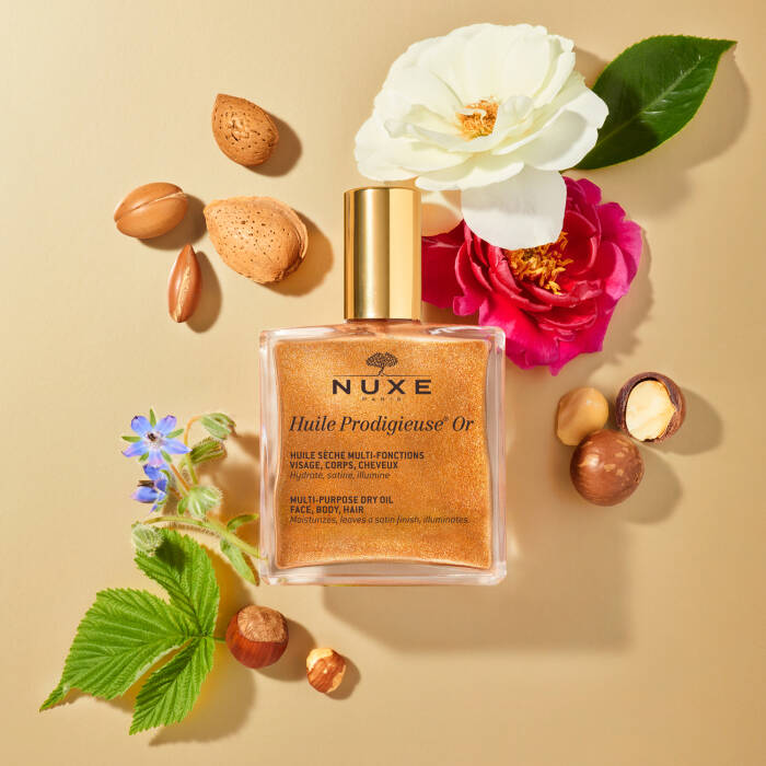 Nuxe Huile Prodigieuse Or Altın Parıltılı Çok Amaçlı Kuru Yağ (Yüz, Vücut, Saç) 50 ml - 4