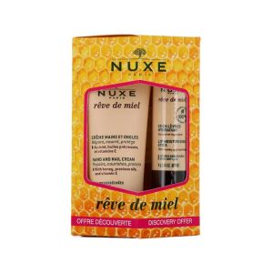 Nuxe Reve De Miel Creme Mains El ve Tırnak Bakım Kremi 30 ml + Dudak Kremi 4 gr - Nuxe