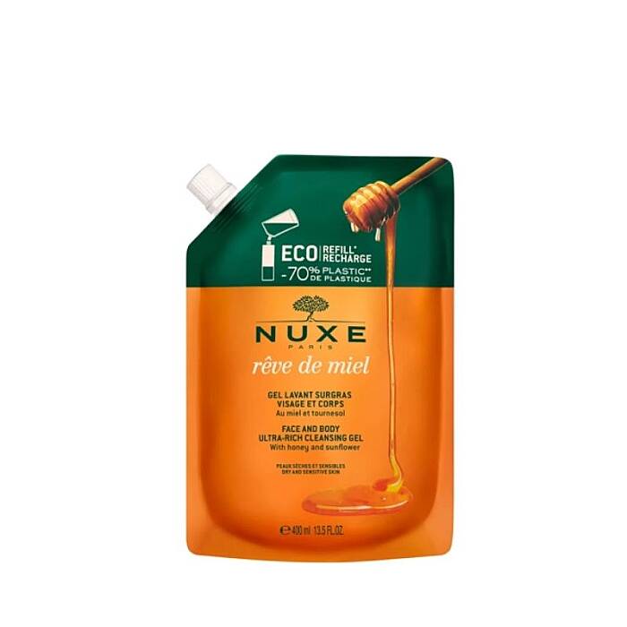 Nuxe Reve de Miel Yüz ve Vücut Temizleme Jeli 400 ml - Refill - 1