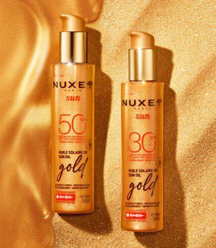 Nuxe Sun Altın Işıltılı Bronzlaştırıcı ve Koruyucu Yağ SPF30 150 ml - 3