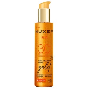 Nuxe Sun Altın Işıltılı Bronzlaştırıcı ve Koruyucu Yağ SPF30 150 ml - Nuxe
