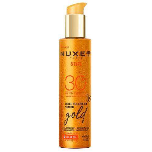 Nuxe Sun Altın Işıltılı Bronzlaştırıcı ve Koruyucu Yağ SPF30 150 ml - 1
