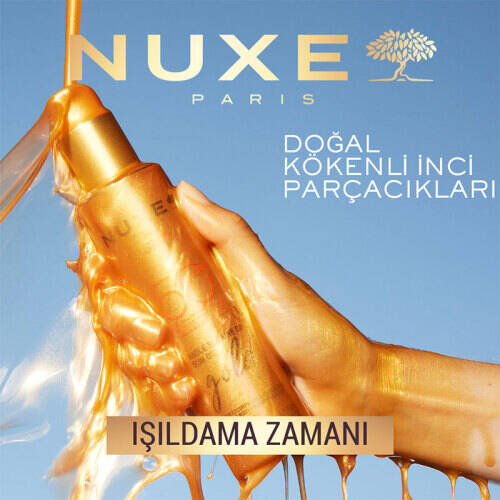 Nuxe Sun Altın Işıltılı Bronzlaştırıcı ve Koruyucu Yağ SPF50 150 ml - 5