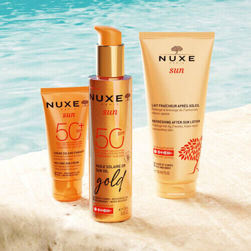 Nuxe Sun Altın Işıltılı Bronzlaştırıcı ve Koruyucu Yağ SPF50 150 ml - 6