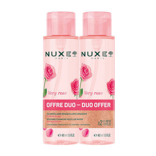 Nuxe Very Rose Yatıştırıcı Temizleyici Micellar Su 400 ml x 2 Adet - 1