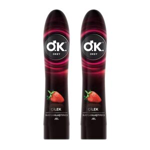 Okey Kayganlaştırıcı Jel Çilek 100 ml x2 - Okey
