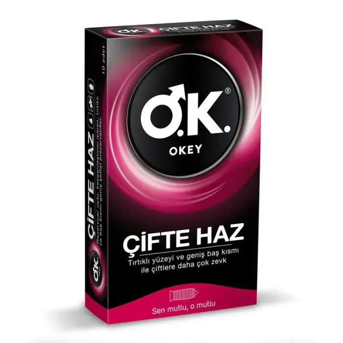 Okey Prezervatif Çifte Haz 10'lu - 1