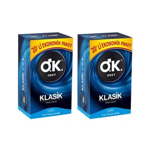 Okey Prezervatif Klasik 20'li x2 - Okey