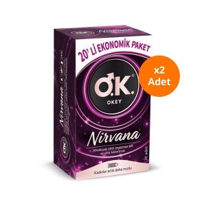 Okey Prezervatif Nirvana 20'li x2 Adet - Okey