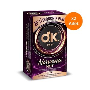 Okey Prezervatif Nirvana Hot 20'li x2 Adet - Okey