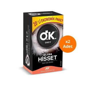 Okey Prezervatif Ultra Hisset 20'li x2 Paket - Okey