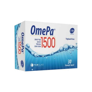 OmePa 1500 Balık Yağı İçeren Takviye Edici Gıda 30 Yumuşak Kapsül - Tab