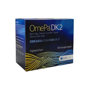 OmePa DK2 Omega 3 & Vitamin D & MK-7 100 Yumuşak Kapsül - Tab