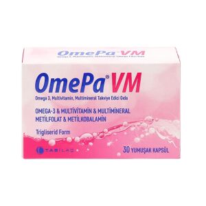 OmePa VM Omega 3 - Multivitamin - Multimineral 30 Yumuşak Kapsül - Tab