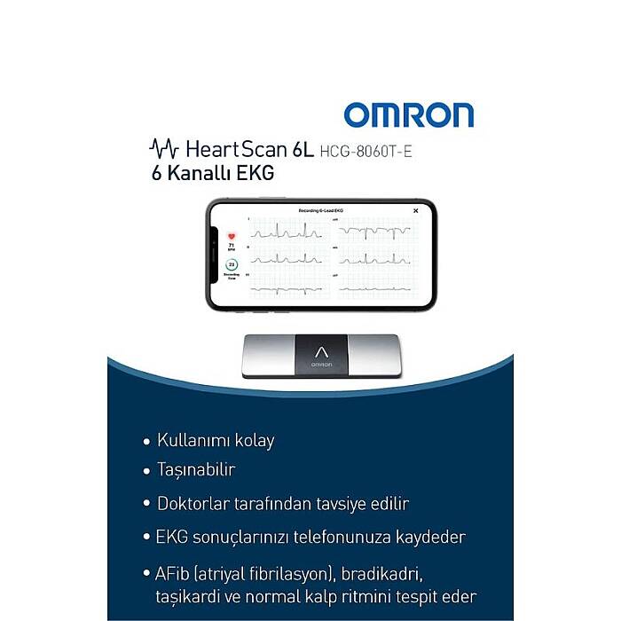 Omron HeartScan 6L 6 Kanallı Taşınabilir EKG Ölçüm Cihazı - 2