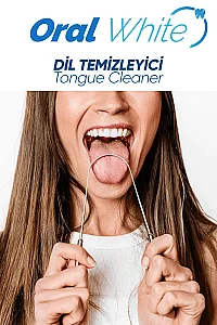 Oral White Paslanmaz Çelik Dil Temizleyici ve Dil Sıyırıcı 2 Parça - 4
