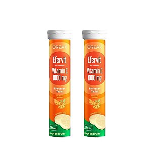 Orzax Efervit Vitamin C 1000 mg 20 Tablet 2'li - Orzax