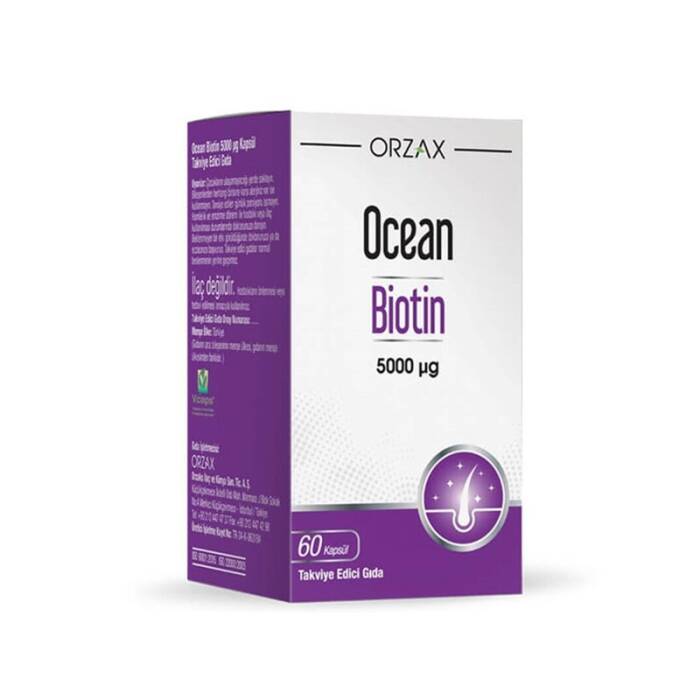 Orzax Ocean Biotin 5000 mcg 60 Kapsül - 1