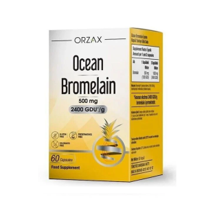 Orzax Ocean Bromelain 500 mg 60 Kapsül - Orzax