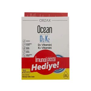 Orzax Ocean D3 K2 Damla 20 ml + Orzax İmunol Soft Pastil 12'li - Orzax