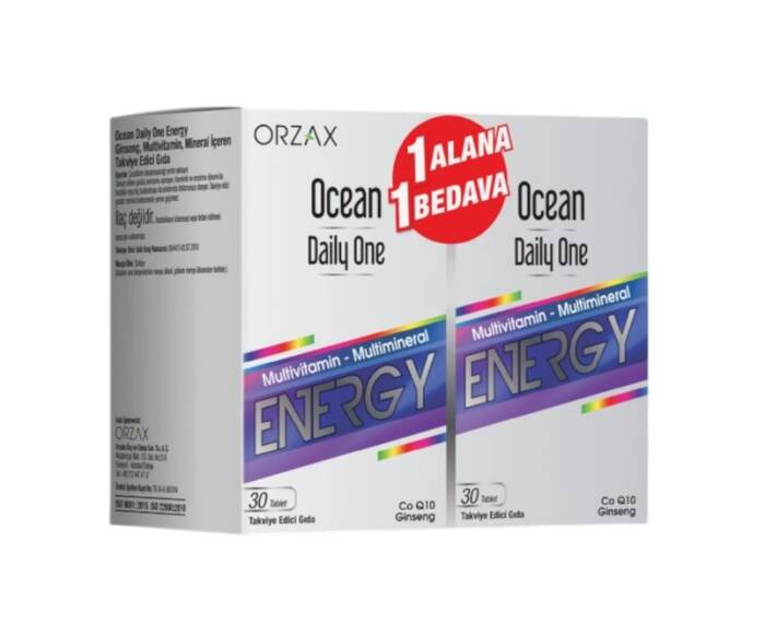 Orzax Ocean Daily One Energy 30 Tablet - 1 Alana 1 Bedava - 1