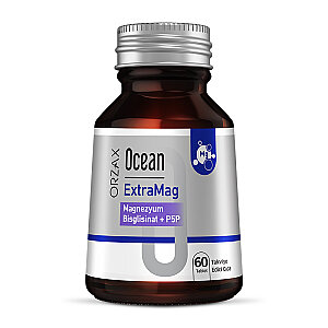 Orzax Ocean ExtraMag Magnezyum Bisglisinat + P5P 60 Tablet - Orzax