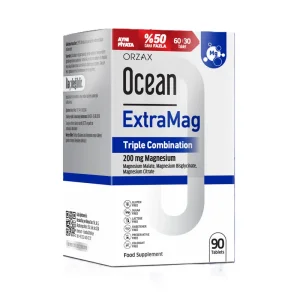 Orzax Ocean ExtraMag Üçlü Magnezyum Kombinasyonu 90 Tablet - Orzax