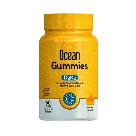 Orzax Ocean Gummies D3K2 60 Adet Çiğnenebilir Jel Form - 1