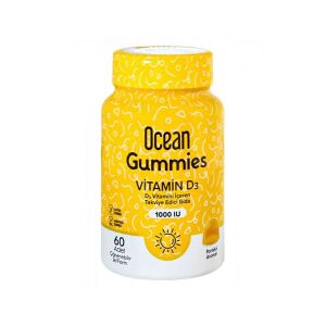 Orzax Ocean Gummies Vitamin D3 1000 IU 60 Adet Çiğnenebilir Jel Form - Orzax