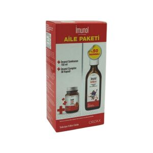 Orzax Ocean İmunol Sambucus 150 ml + İmunol Complex 30 Kapsül Aile Paketi - Orzax