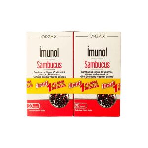Orzax Ocean İmunol Sambucus 20 Kapsül x2 - Orzax