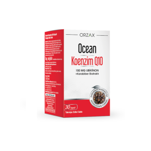 Orzax Ocean Koenzim Q10 100 mg + Karabiber Ekstresi 30 Kapsül - Orzax