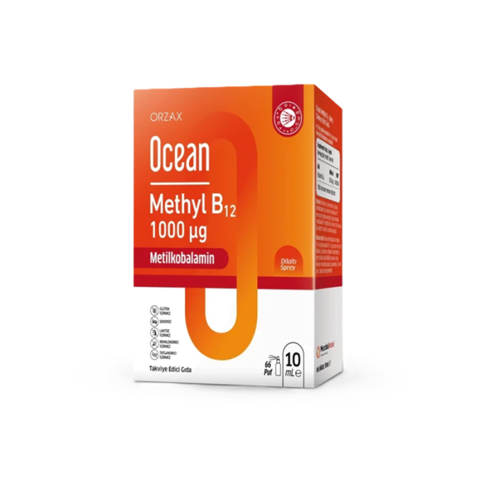Orzax Ocean Methyl B12 1000 mcg Sprey 10 ml - 1
