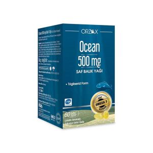 Orzax Ocean Omega-3 Balık Yağı 500 mg 60 Kapsül - Orzax