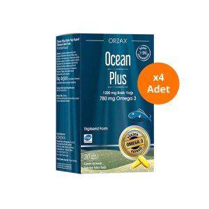 Orzax Ocean Plus 1200 mg 30 Kapsül x4 Adet - Orzax
