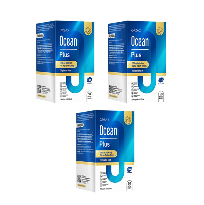 Orzax Ocean Plus 1200 mg 50 Kapsül x3 Adet - 1