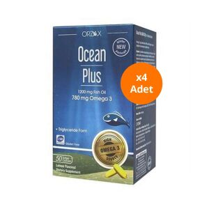 Orzax Ocean Plus 1200 mg 50 Kapsül x4 Adet - Orzax