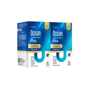 Orzax Ocean Plus 1200 mg Balık Yağı 50 + 50 Yumuşak Kapsül - Orzax