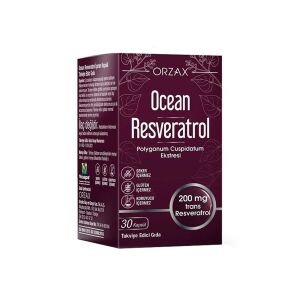 Orzax Ocean Resveratrol 200 mg 30 Kapsül - Orzax