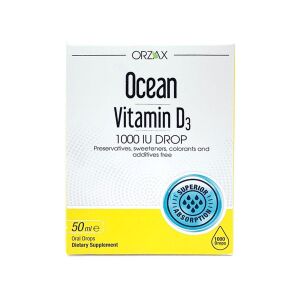 Orzax Ocean Vitamin D3 1000 IU Damla 50 ml - Orzax