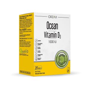 Orzax Ocean Vitamin D3 1000 IU Sprey 20 ml - Orzax