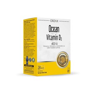 Orzax Ocean Vitamin D3 400 IU Oral Sprey 20 ml - Orzax